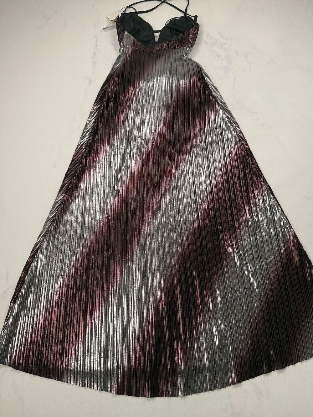 Morgan & Co. Dress Maxi Dress Burgundy Modernist Elegant - Womens 1